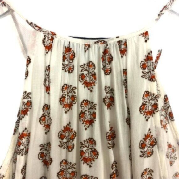 Ava Christine | Boho Print Sleeveless Tassels Halter V-Neck Top Size XS - Picture 6 of 10